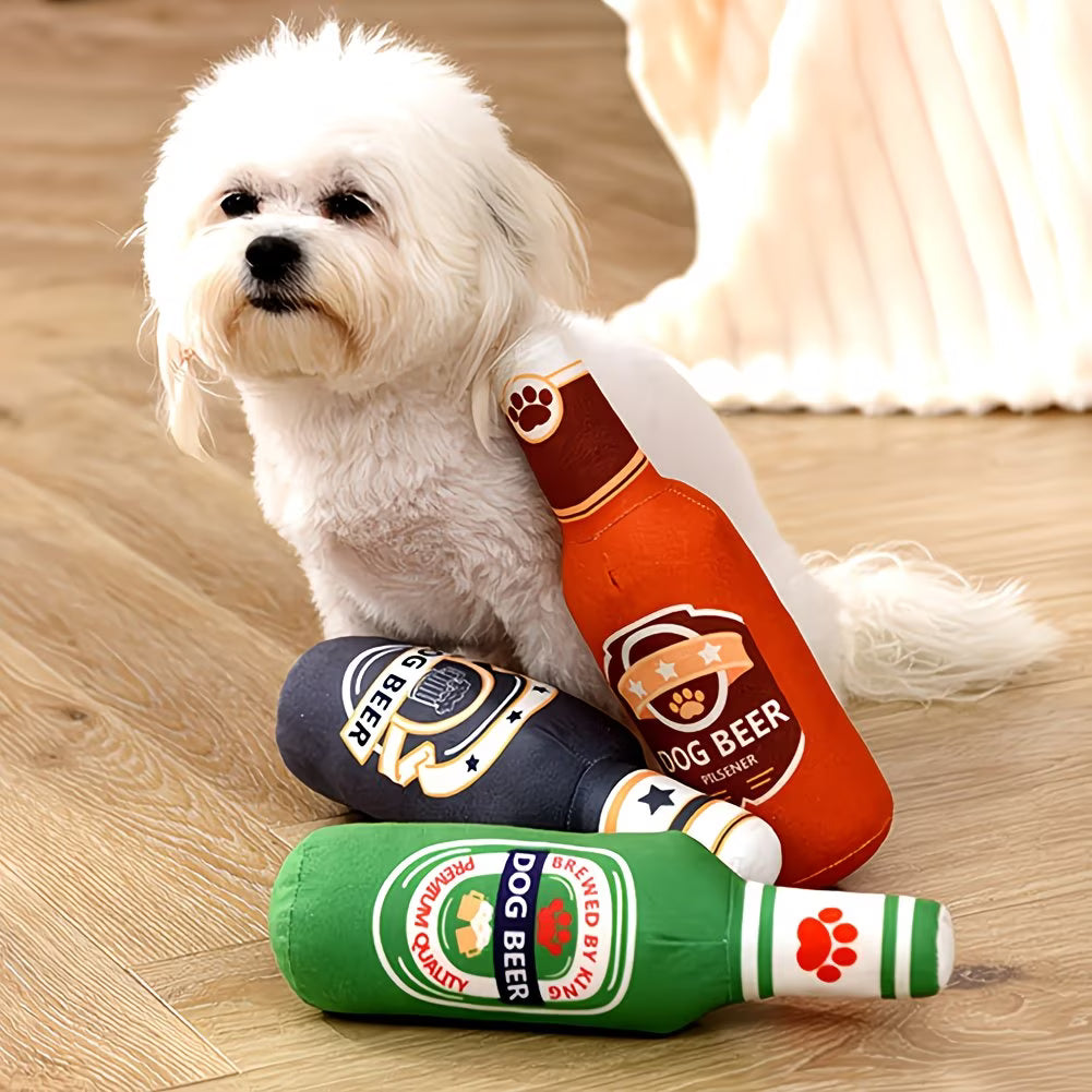 Beer Dog Plush