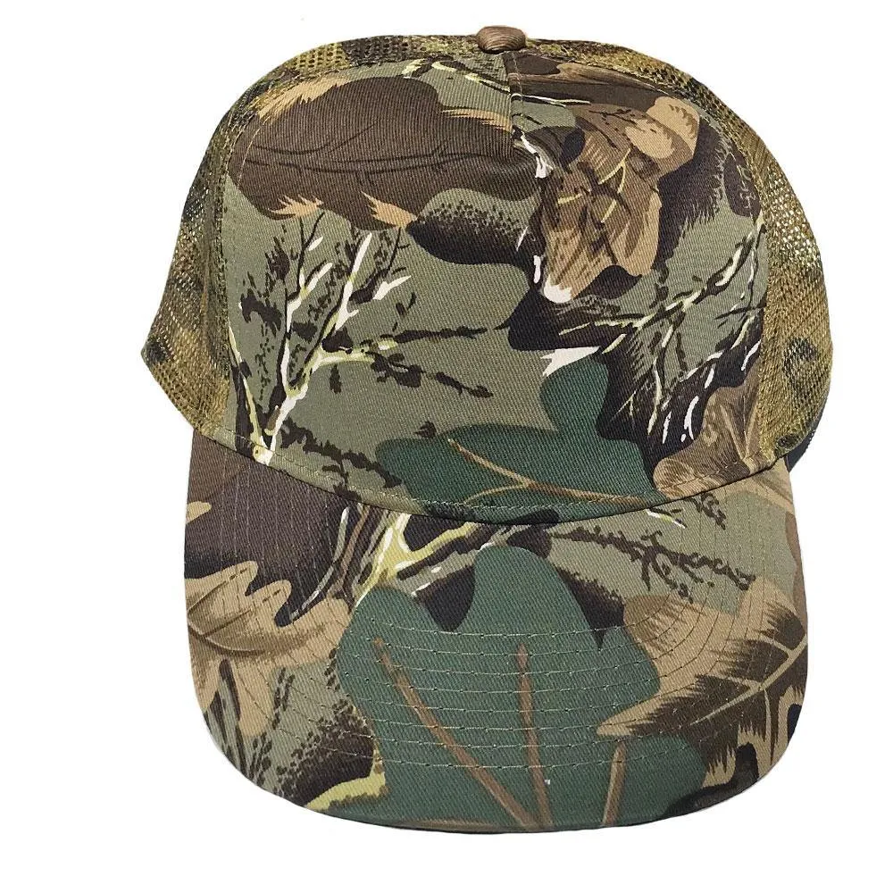 1 Dozen Camouflage Camo Hunting Baseball Trucker Mesh Hats Caps Wholesale Bulk