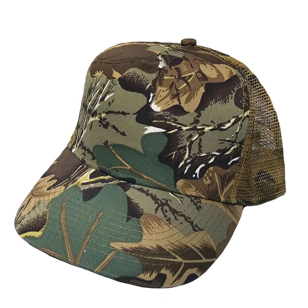 1 Dozen Camouflage Camo Hunting Baseball Trucker Mesh Hats Caps Wholesale Bulk