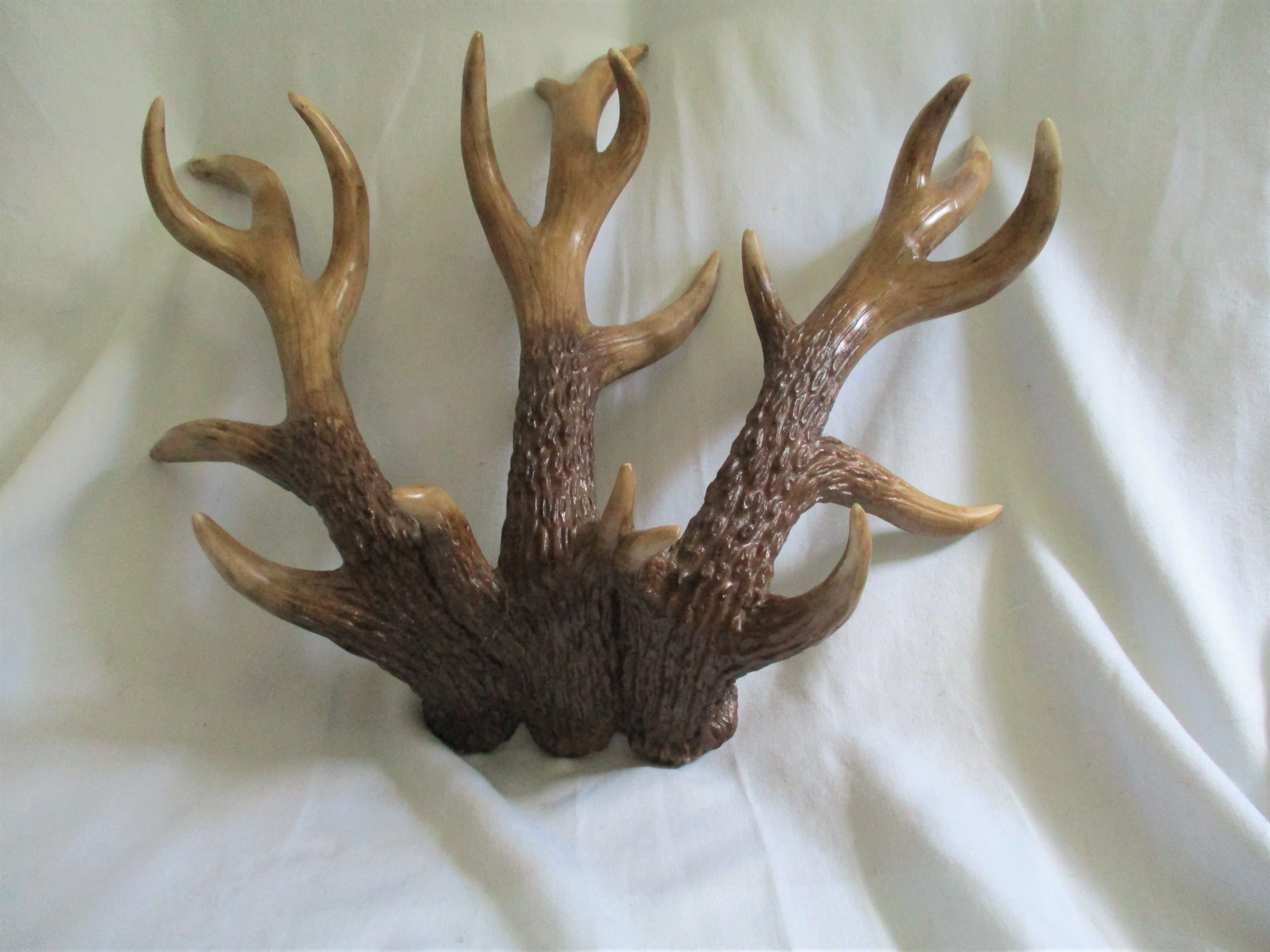 18" Faux BUCK DEER HUNTING ANTLER Steampunk Horns Desk Wall Art Acrylic