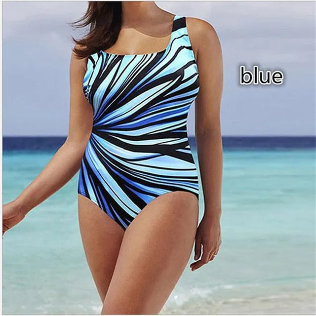 2021 Summer Women Sexy Printed Push-Up High Waist Swimsuit Sizes L - 5XL