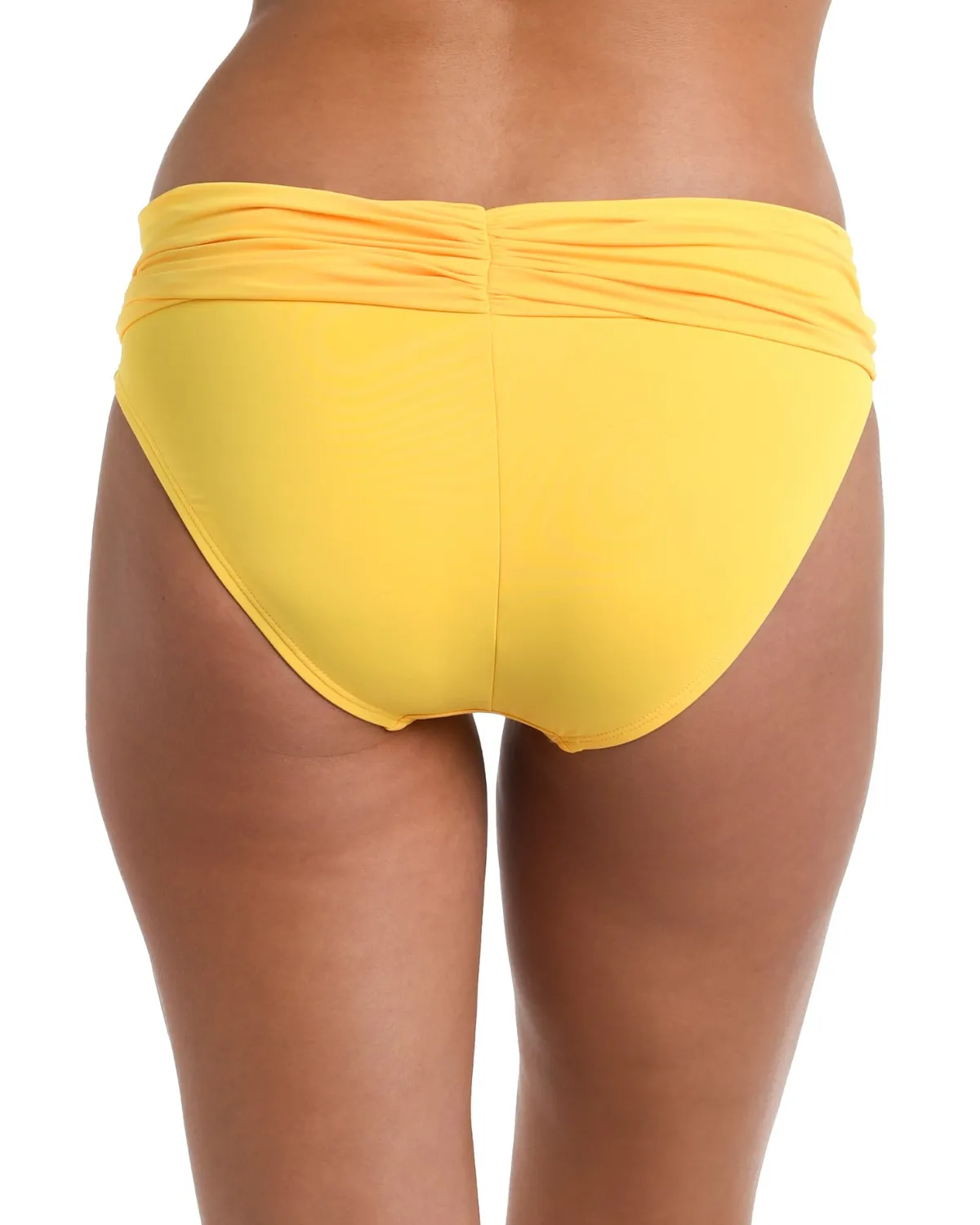 2024 La Blanca Island Goddess Shirred Hipster Bikini Bottom (More colors available) - LB0IG95