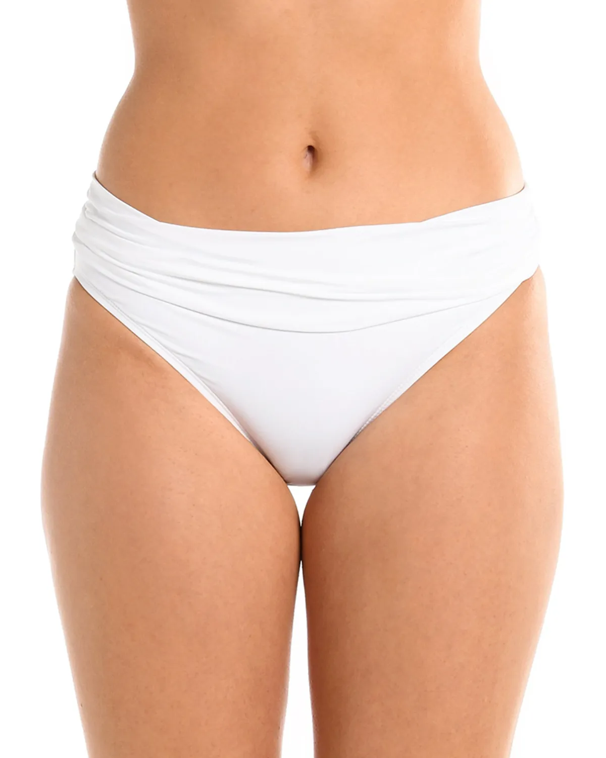 2024 La Blanca Island Goddess Shirred Hipster Bikini Bottom (More colors available) - LB0IG95