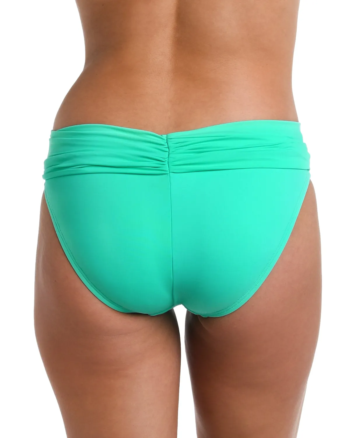 2024 La Blanca Island Goddess Shirred Hipster Bikini Bottom (More colors available) - LB0IG95