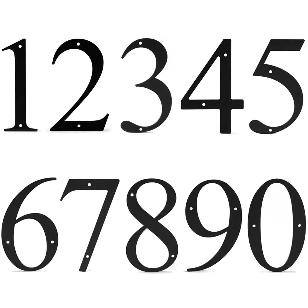 6 Inch House Numbers