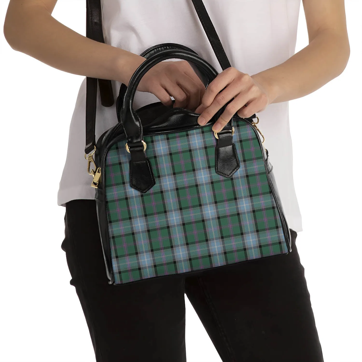 Alexander of Menstry Hunting Tartan Shoulder Handbags