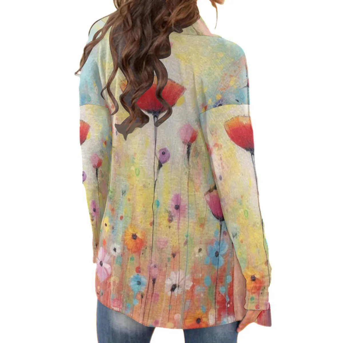 All-Over Print Women's Cardigan With Long Sleeve shirt, 200