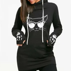 Amazing Cat Printed Hoodie