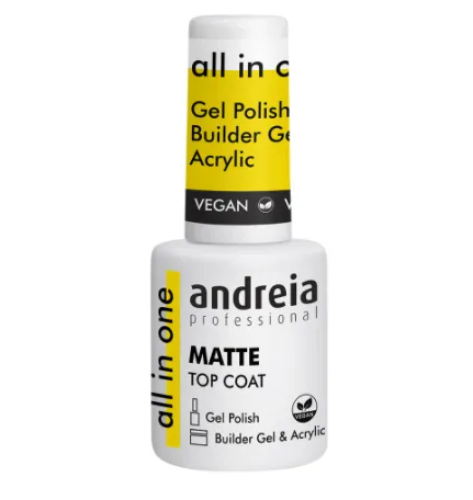 Andreia esmaltes, all in one matte top coat 10.5ml