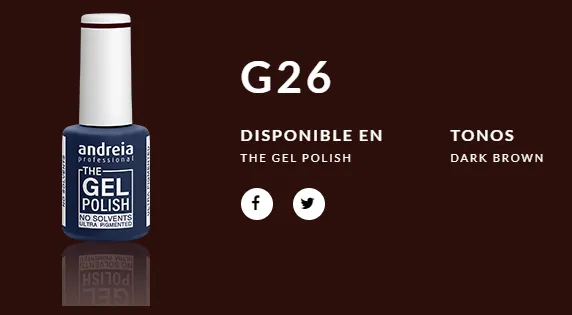 Andreia esmaltes the gel polish - ultra pigmentado 10,5ml, G026