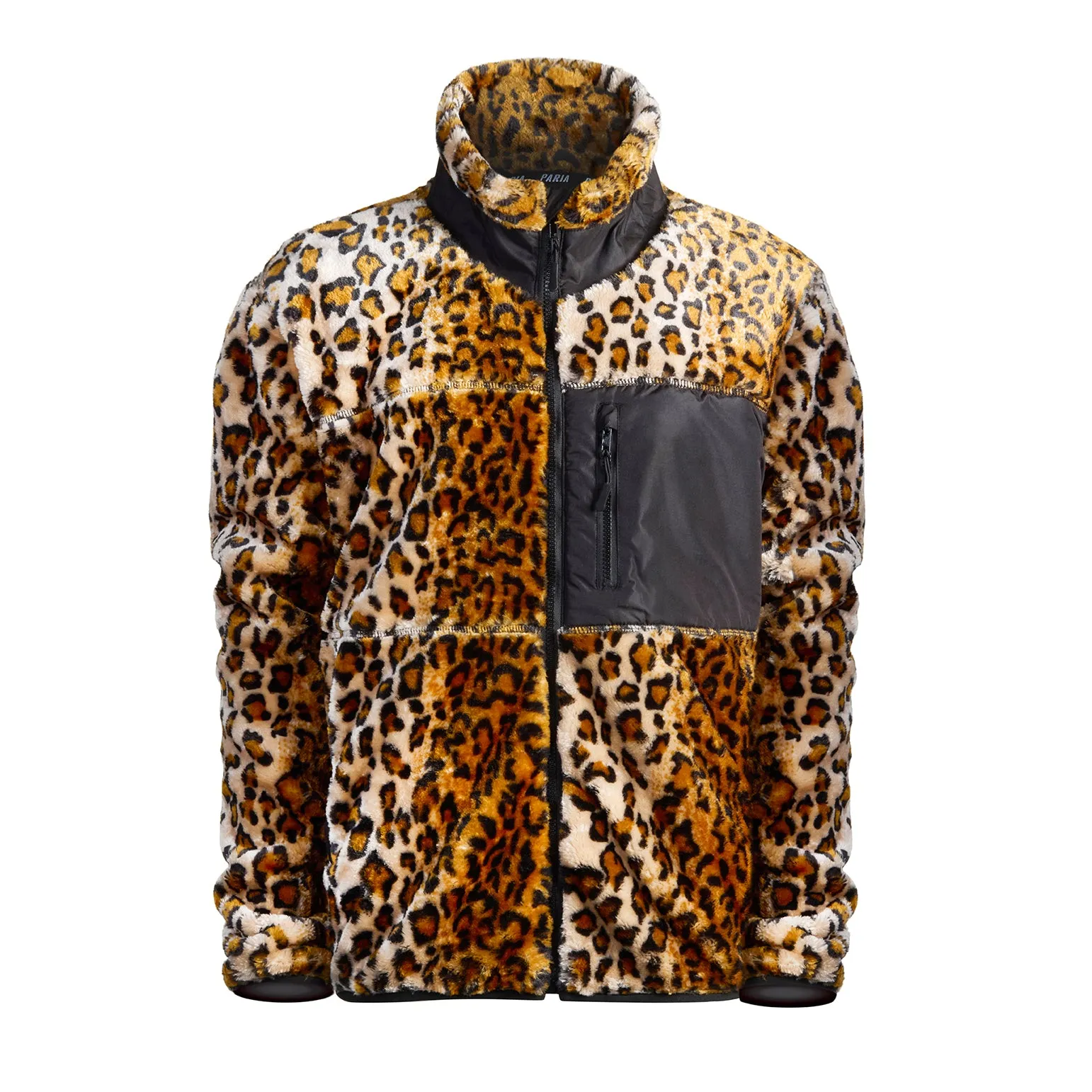 Animal Print Sherpa Fleece Cycling Commuter Jacket