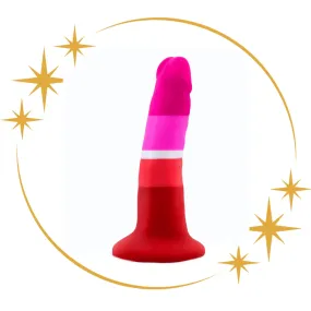 Avant Lesbian Pride Suction Dildo