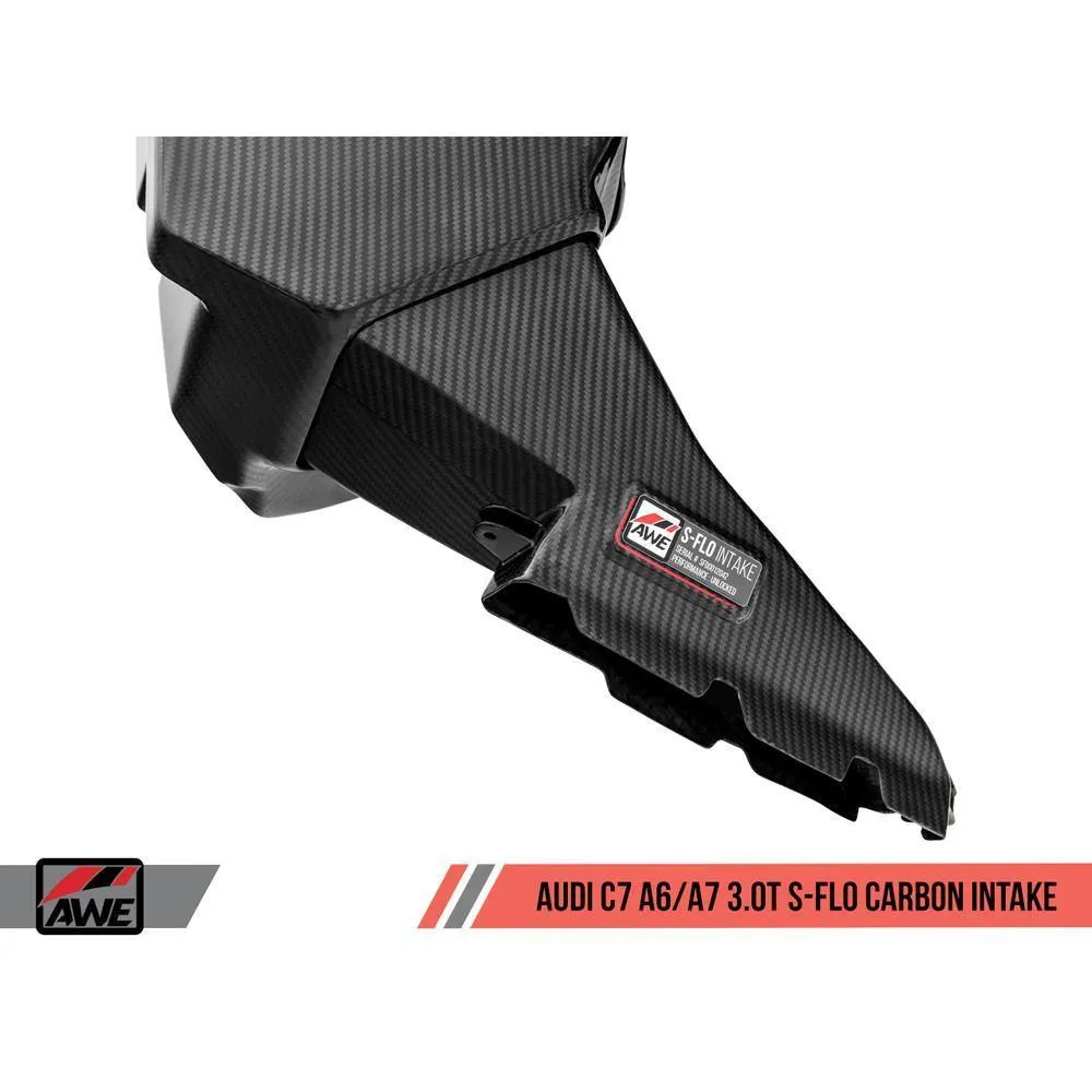 AWE S-FLO Carbon Intake | 11-18 Audi A6 3.0T / 10-18 A7 3.0T (2660-15022)