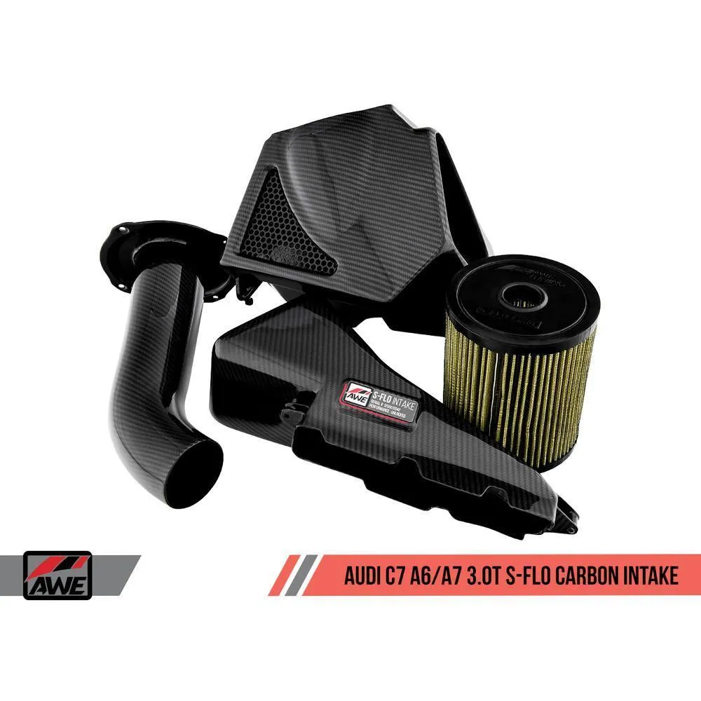 AWE S-FLO Carbon Intake | 11-18 Audi A6 3.0T / 10-18 A7 3.0T (2660-15022)