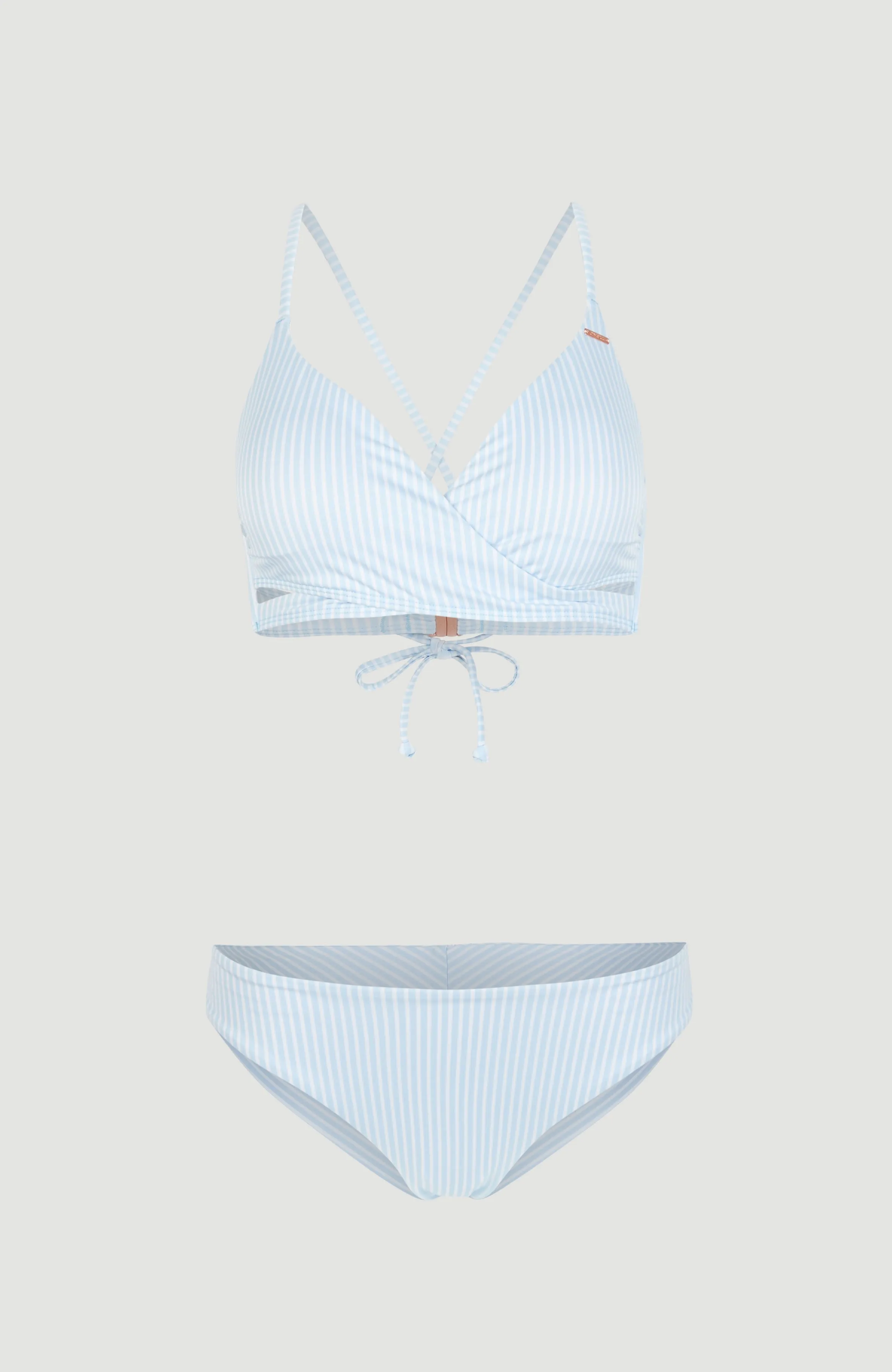 Baay - Maoi Bralette Bikini Set | Blue Simple Stripe