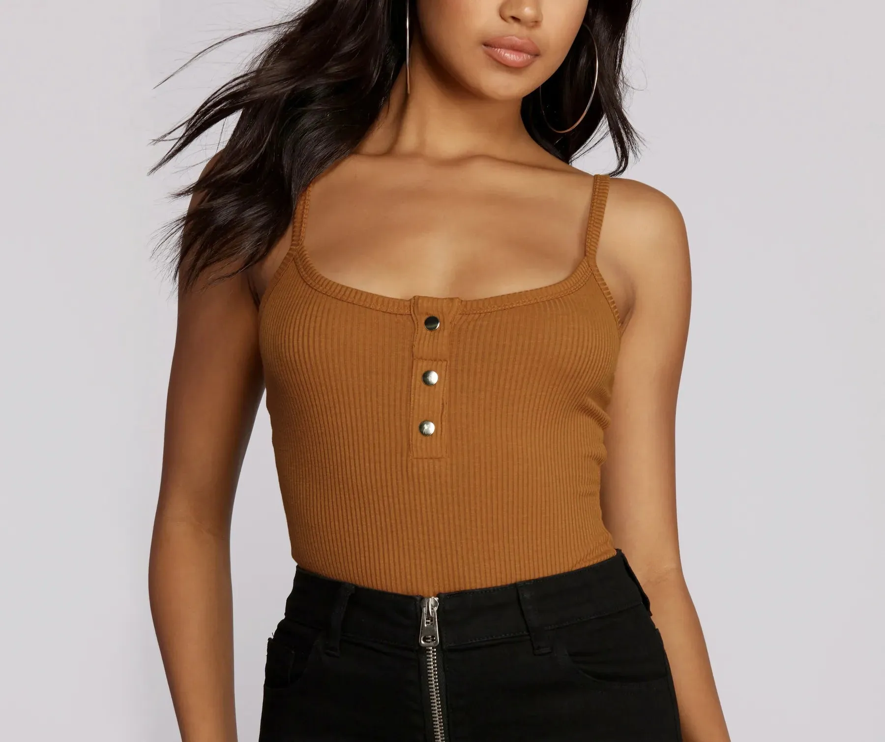 Back To Basics Henley Bodysuit