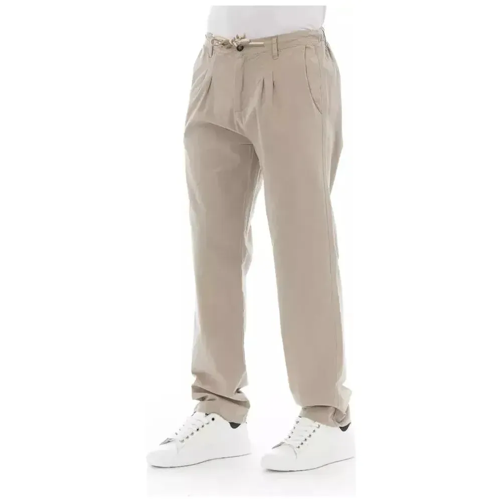 Baldinini Trend Beige Cotton Men Chino Pants