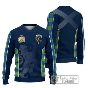 Barclay Hunting Ancient Tartan Ugly Sweater with Family Crest and Lion Rampant Vibes Sport Style