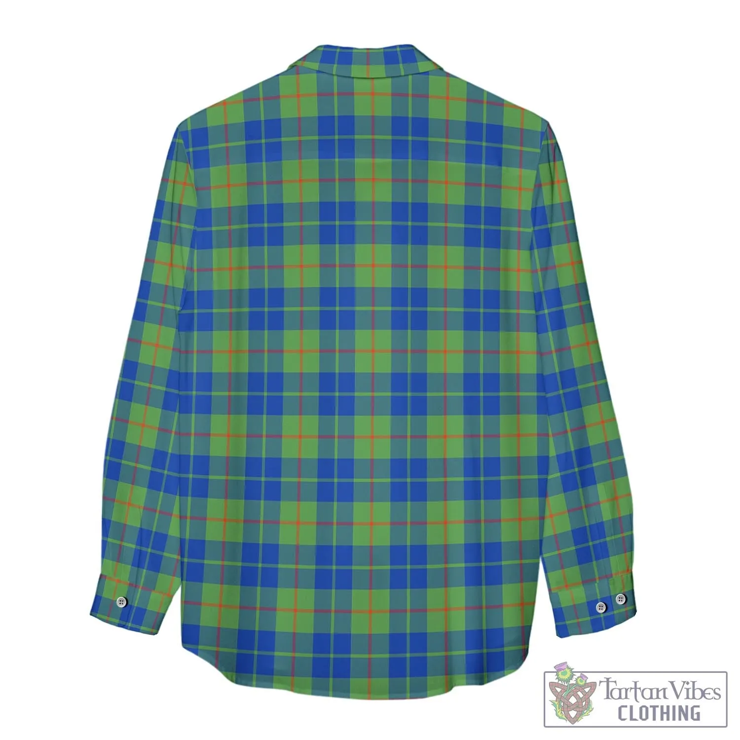 Barclay Hunting Ancient Tartan Women's Casual Shirt with Family Crest