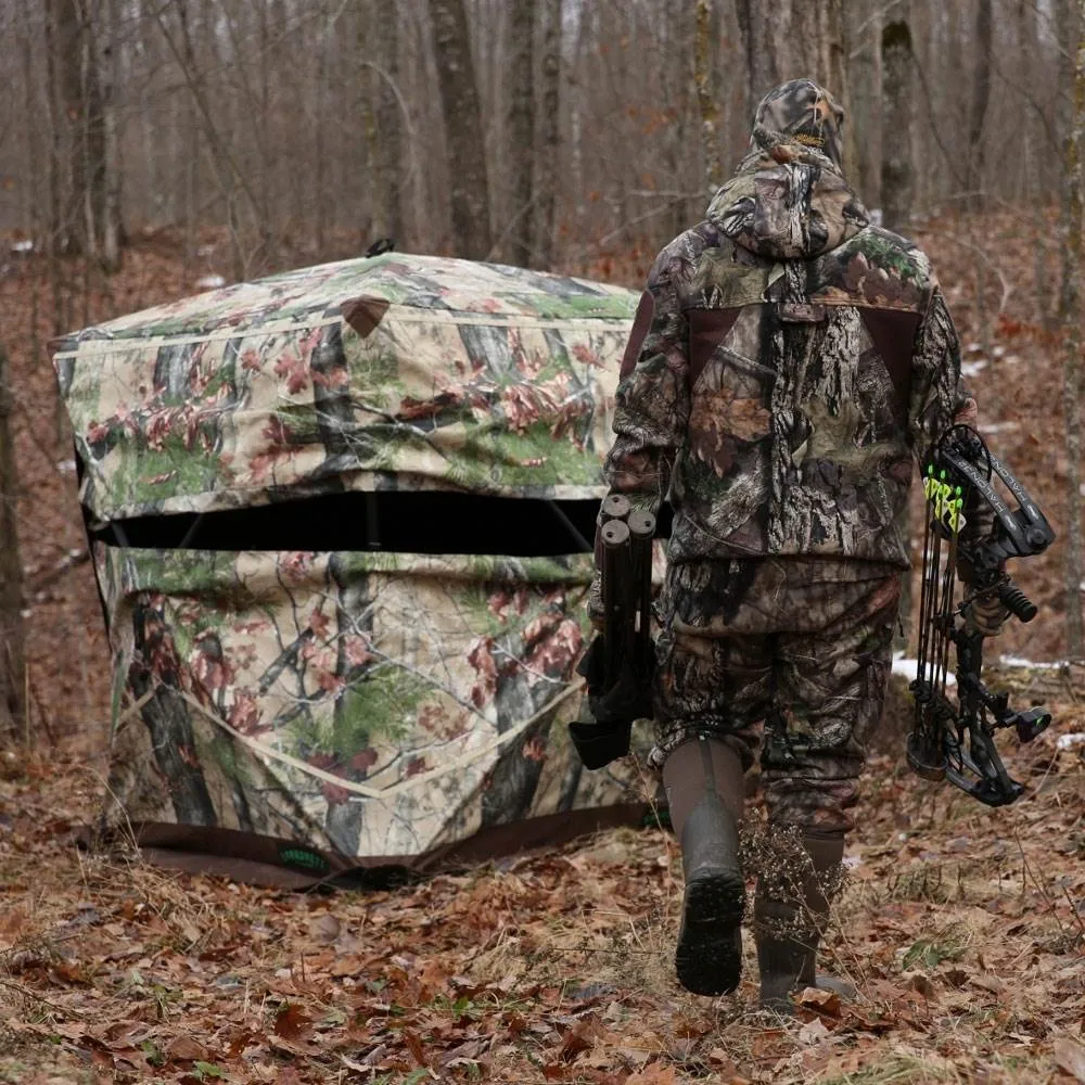 Barronett Blinds Ox 4 Backwoods Camo Pop Up Ground Hunting Blind (2 Pack)