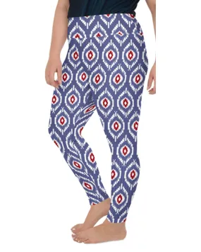 Batik Inspired Plus Size Leggings