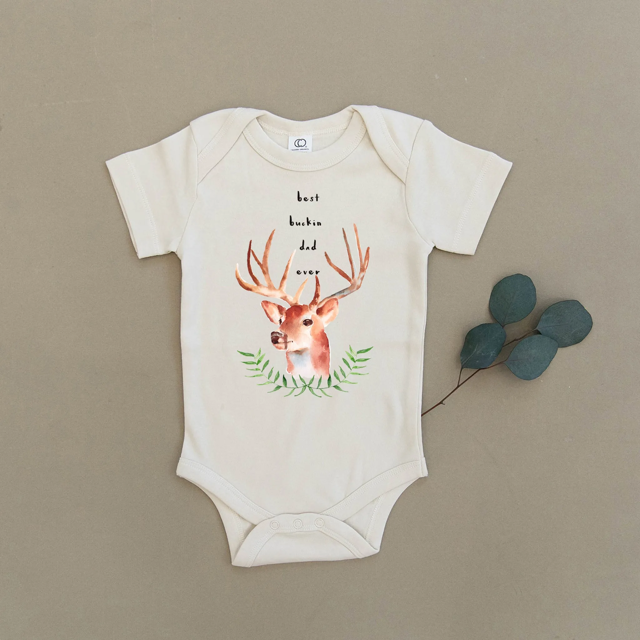 Best Buckin' Dad Ever Organic Baby Onesie®