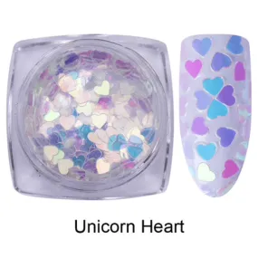 Born Pretty - Nail Art Flakes Unicorn Heart #41335-3