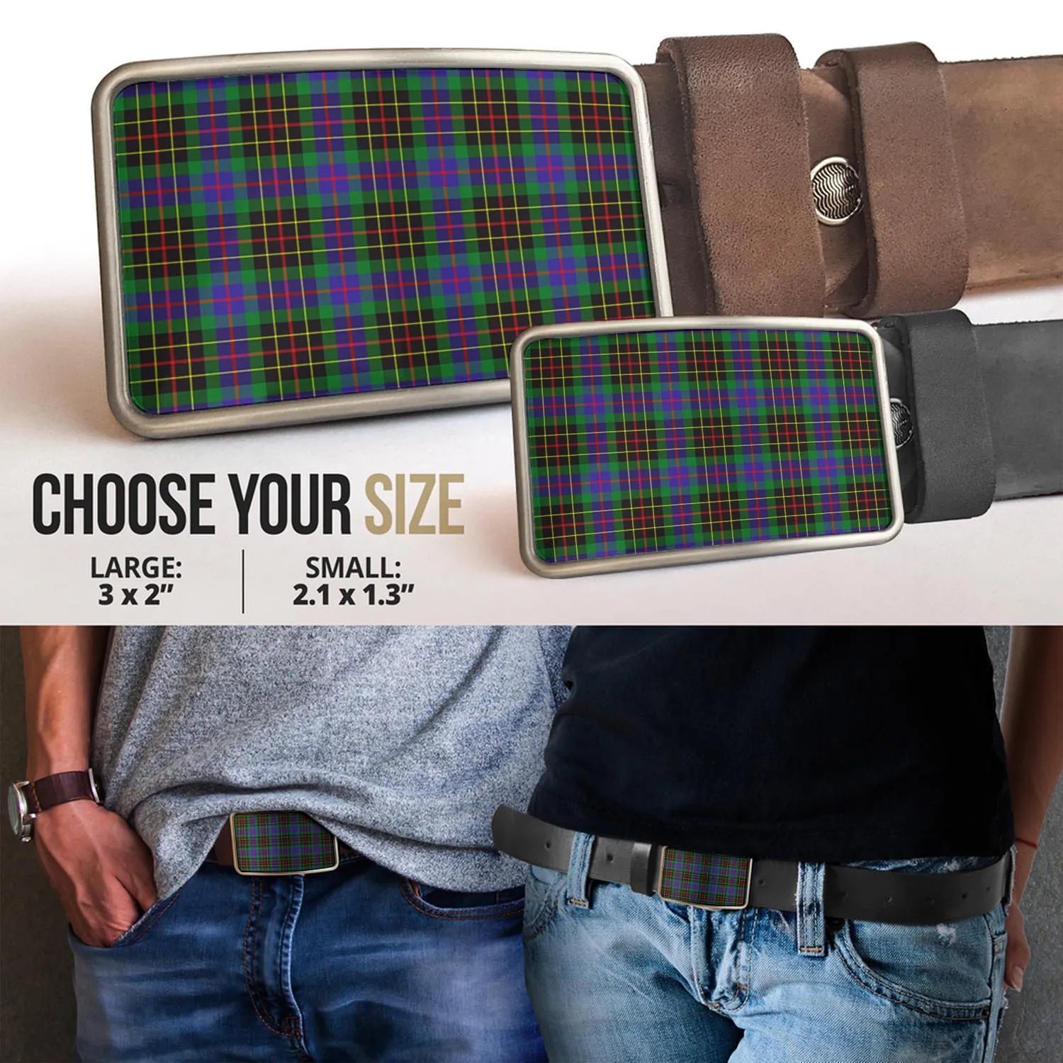 Brodie Hunting Modern Tartan Belt Buckles