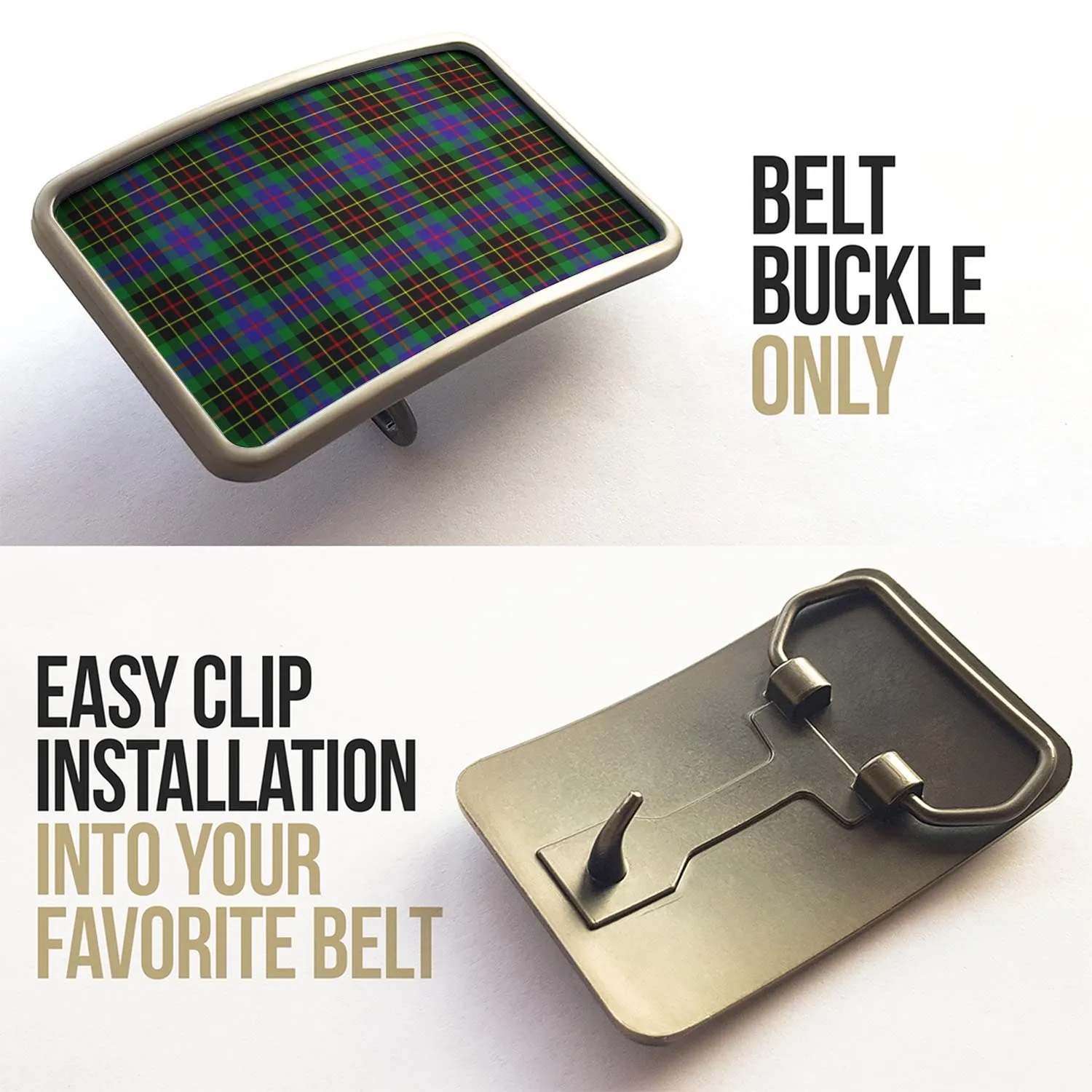 Brodie Hunting Modern Tartan Belt Buckles