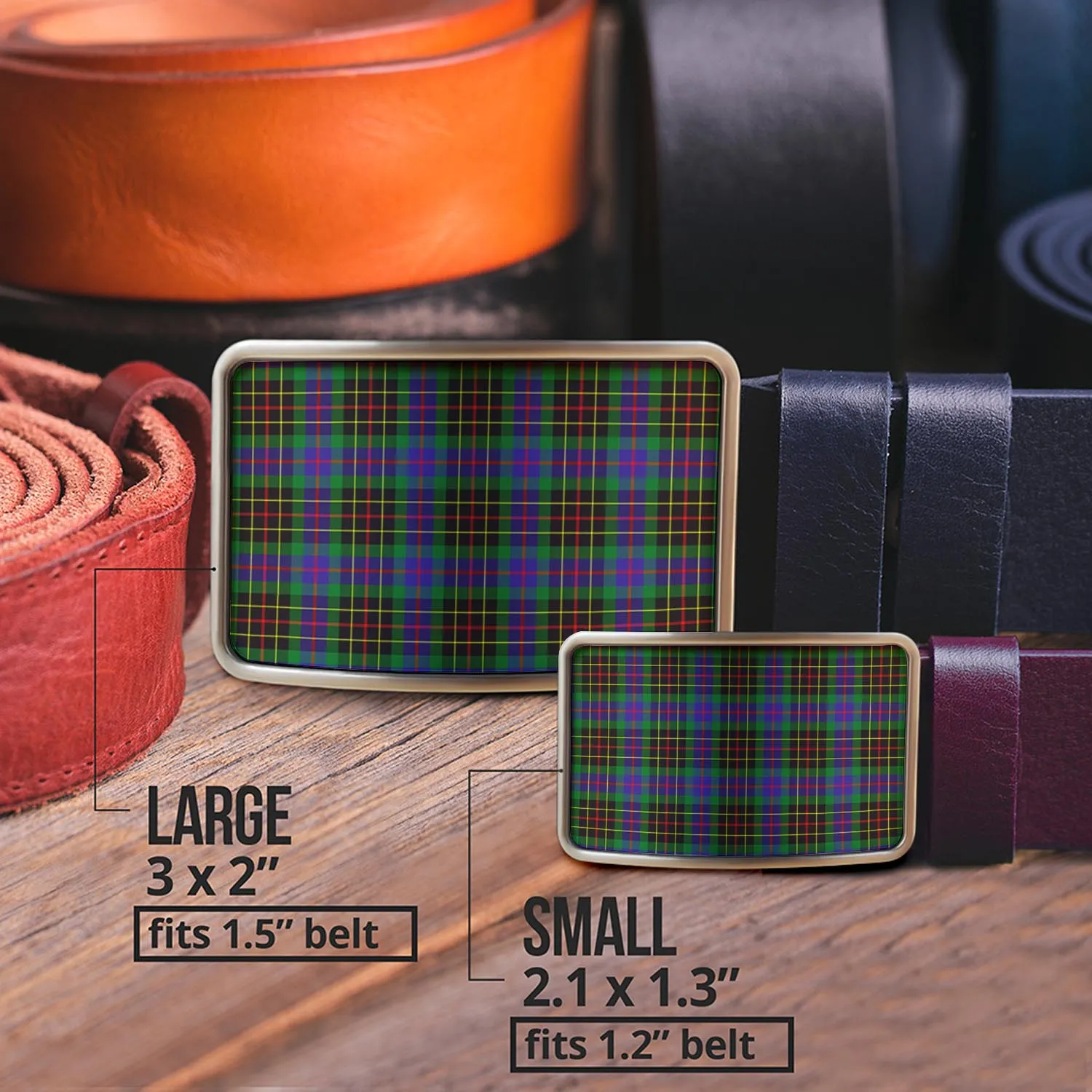 Brodie Hunting Modern Tartan Belt Buckles