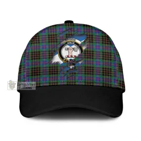 Brodie Hunting Modern Tartan Classic Cap with Family Crest In Me Style