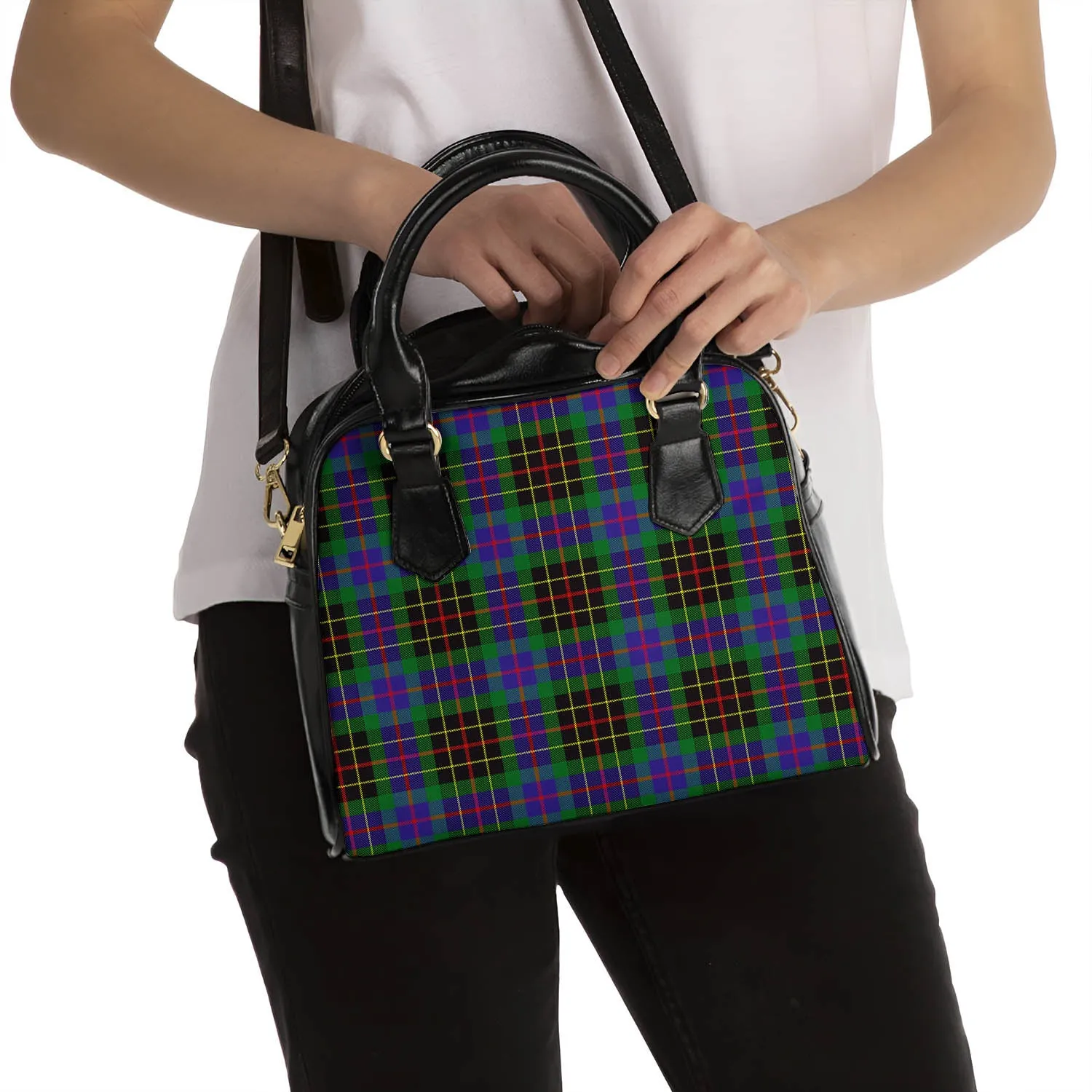 Brodie Hunting Modern Tartan Shoulder Handbags