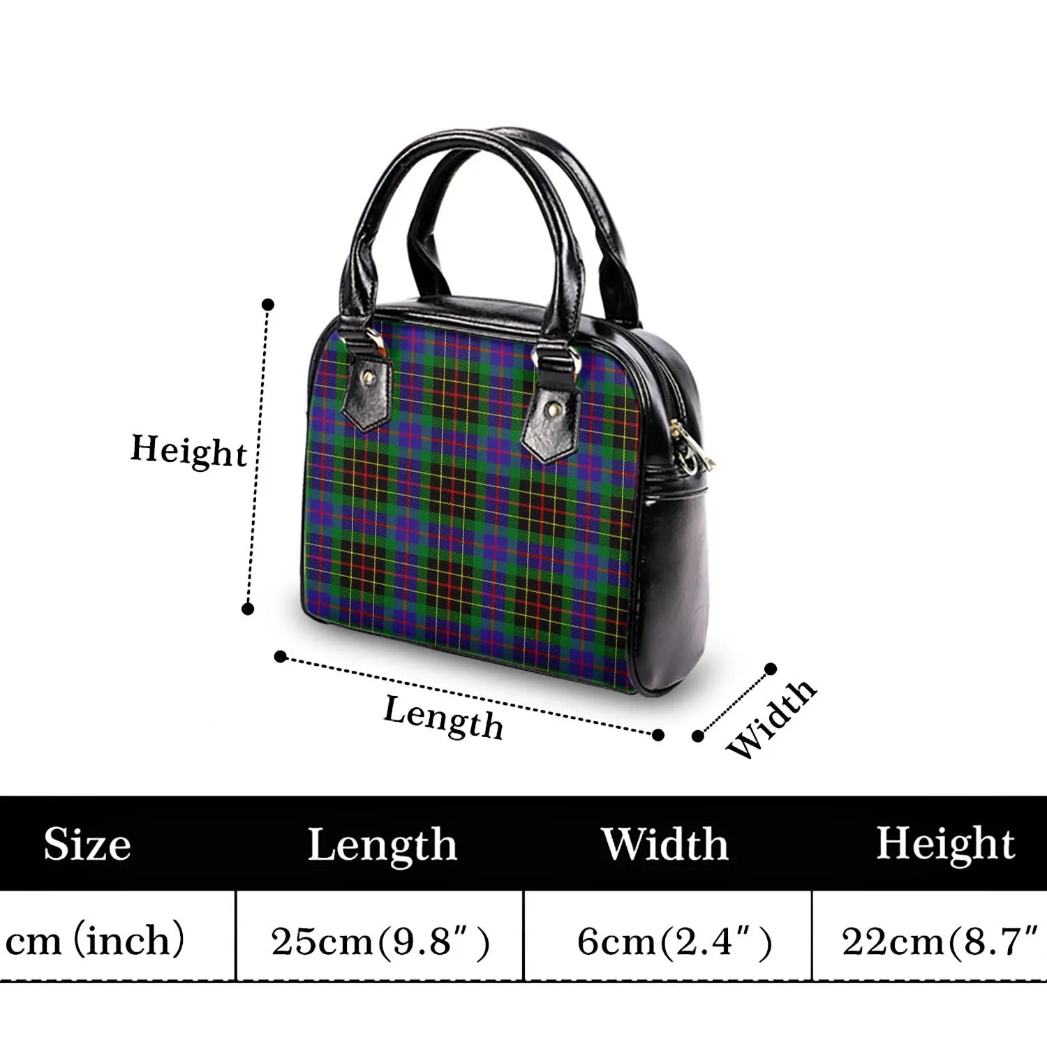 Brodie Hunting Modern Tartan Shoulder Handbags