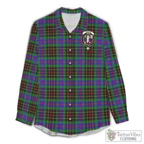 Brodie Hunting Modern Tartan Women's Casual Shirt with Family Crest