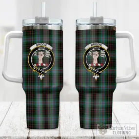 Brodie Hunting Tartan and Family Crest Tumbler with Handle