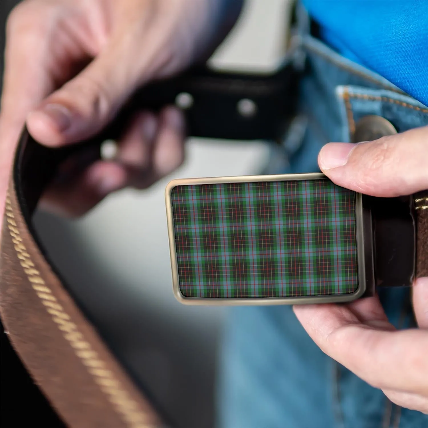 Brodie Hunting Tartan Belt Buckles