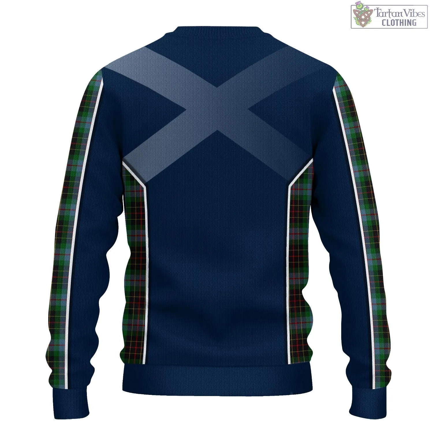 Brodie Hunting Tartan Knitted Sweatshirt with Family Crest and Scottish Thistle Vibes Sport Style