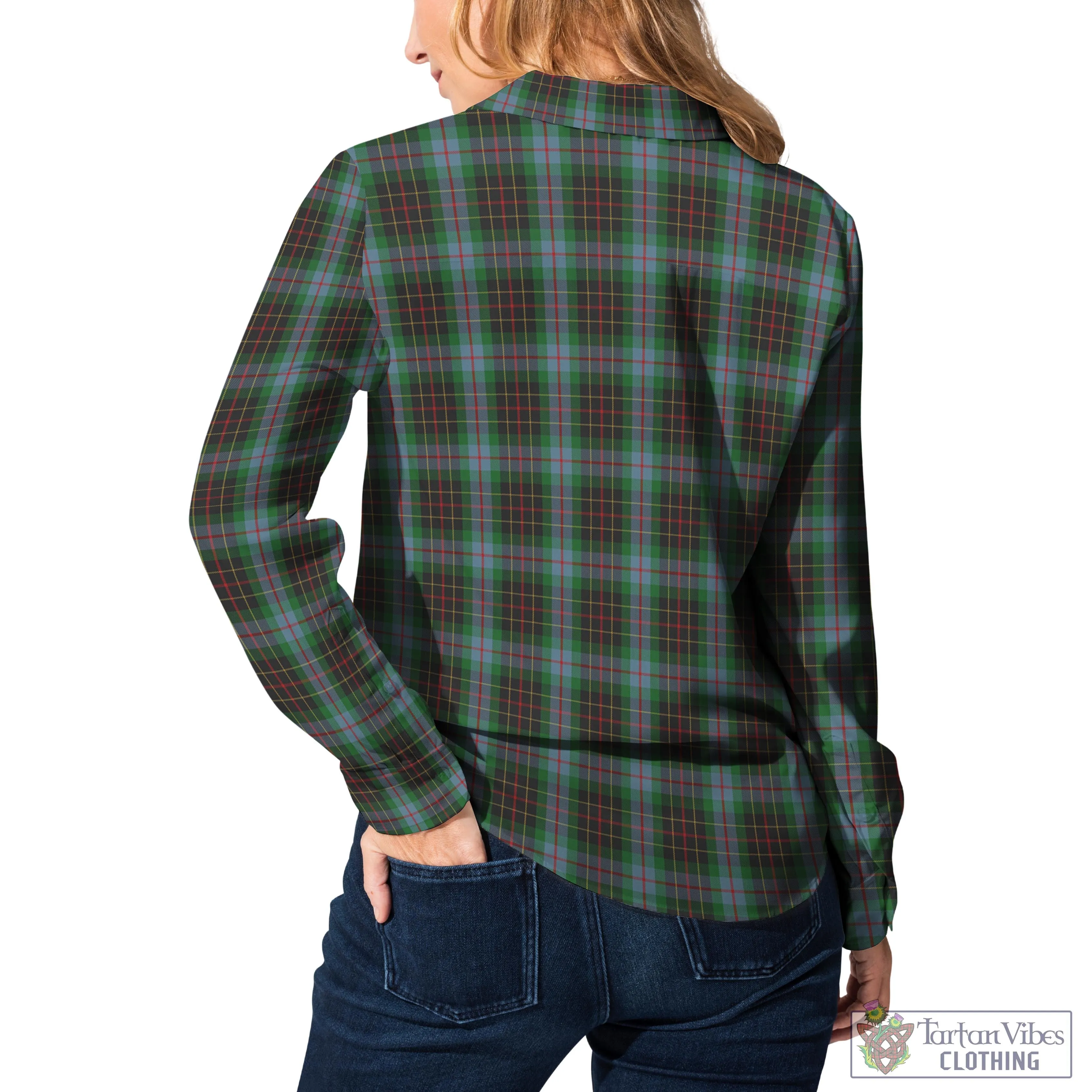 Brodie Hunting Tartan Women's Casual Shirt with Family Crest