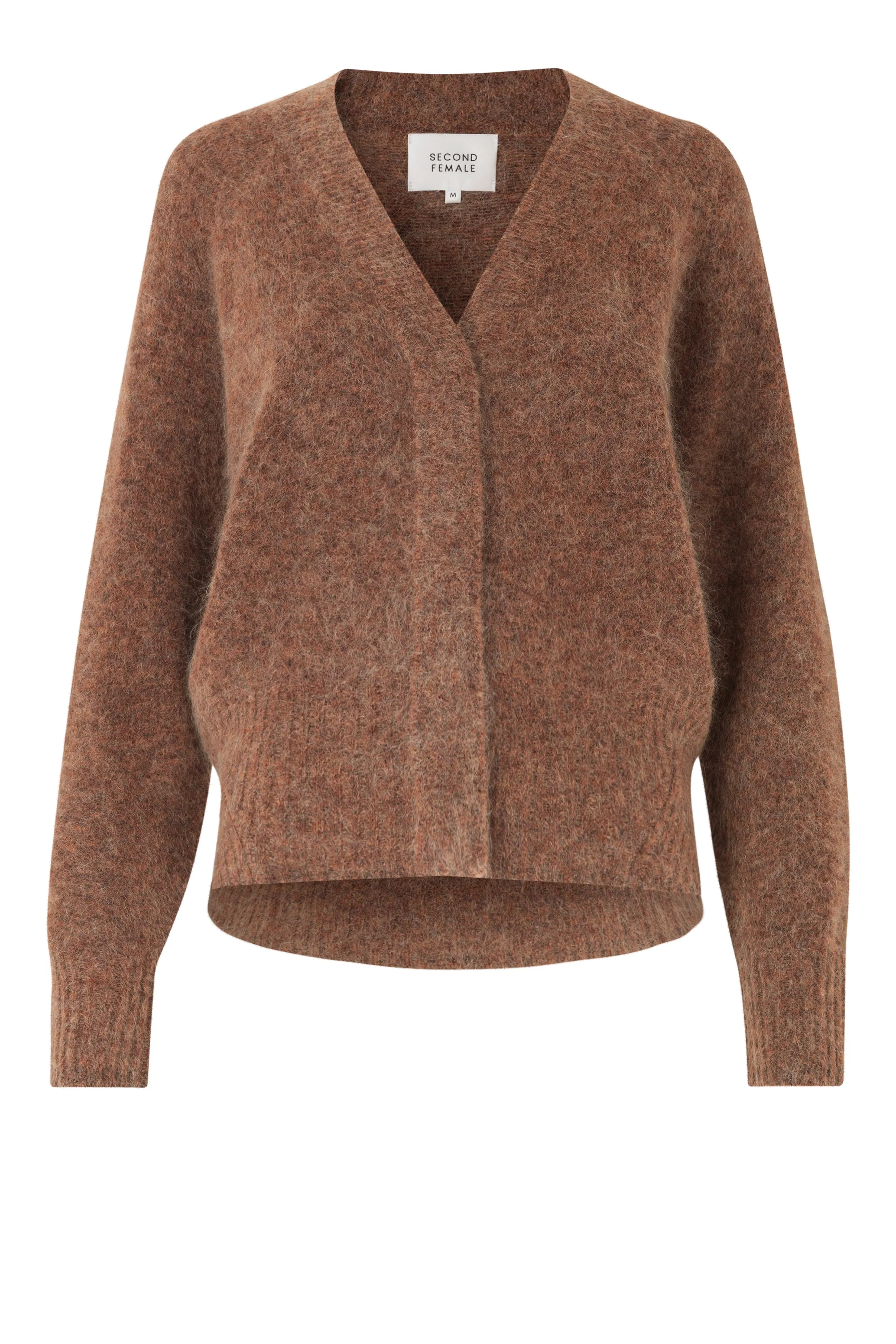 Brook Knit Boxy Cardigan - Copper Brown