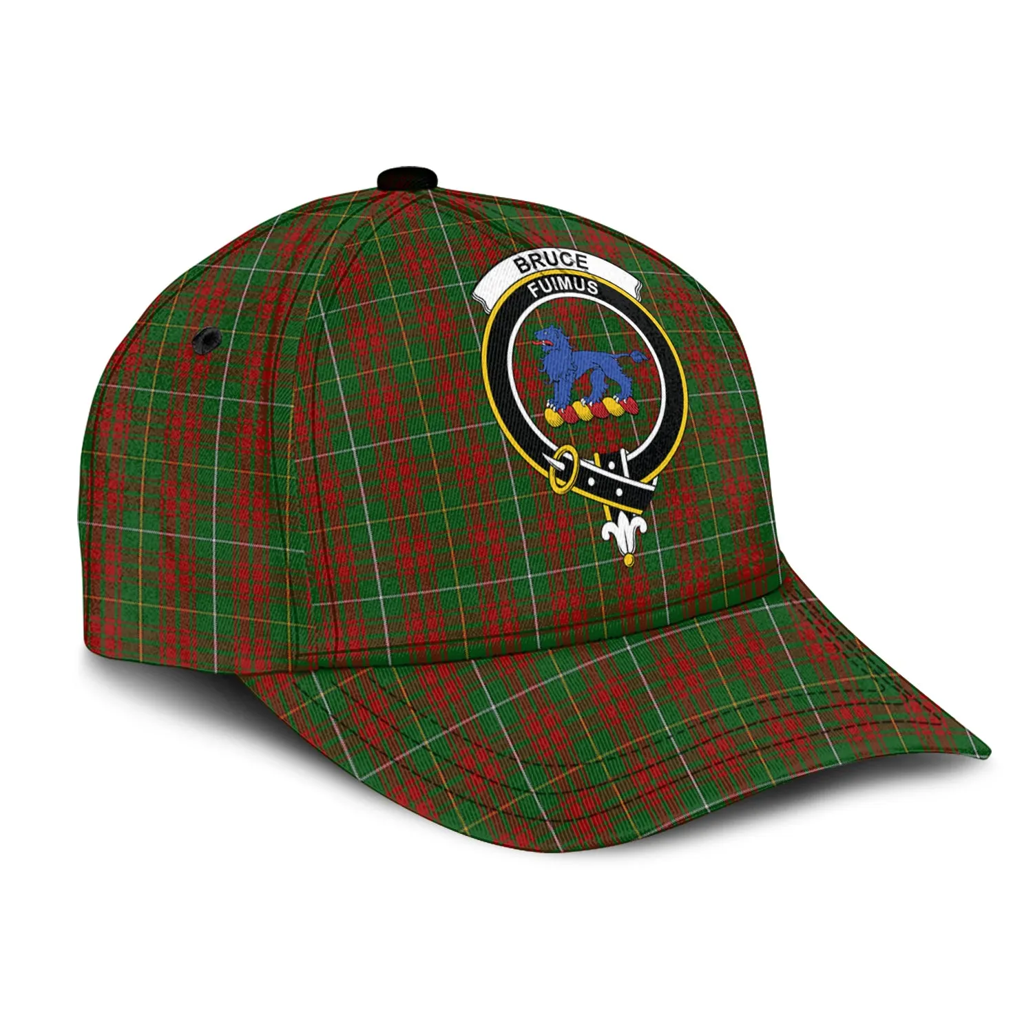 Bruce Hunting Tartan Classic Cap with Family Crest