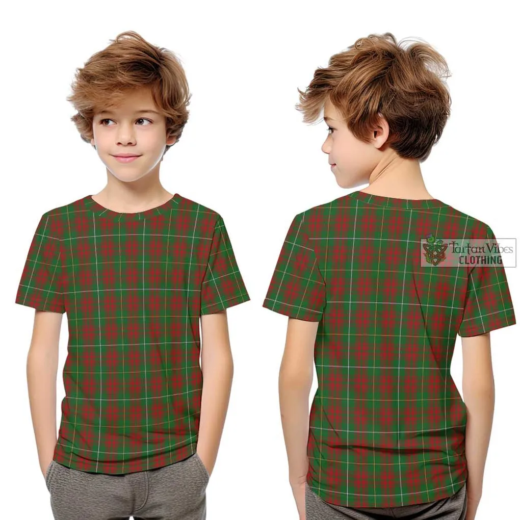 Bruce Hunting Tartan Kid T-Shirt