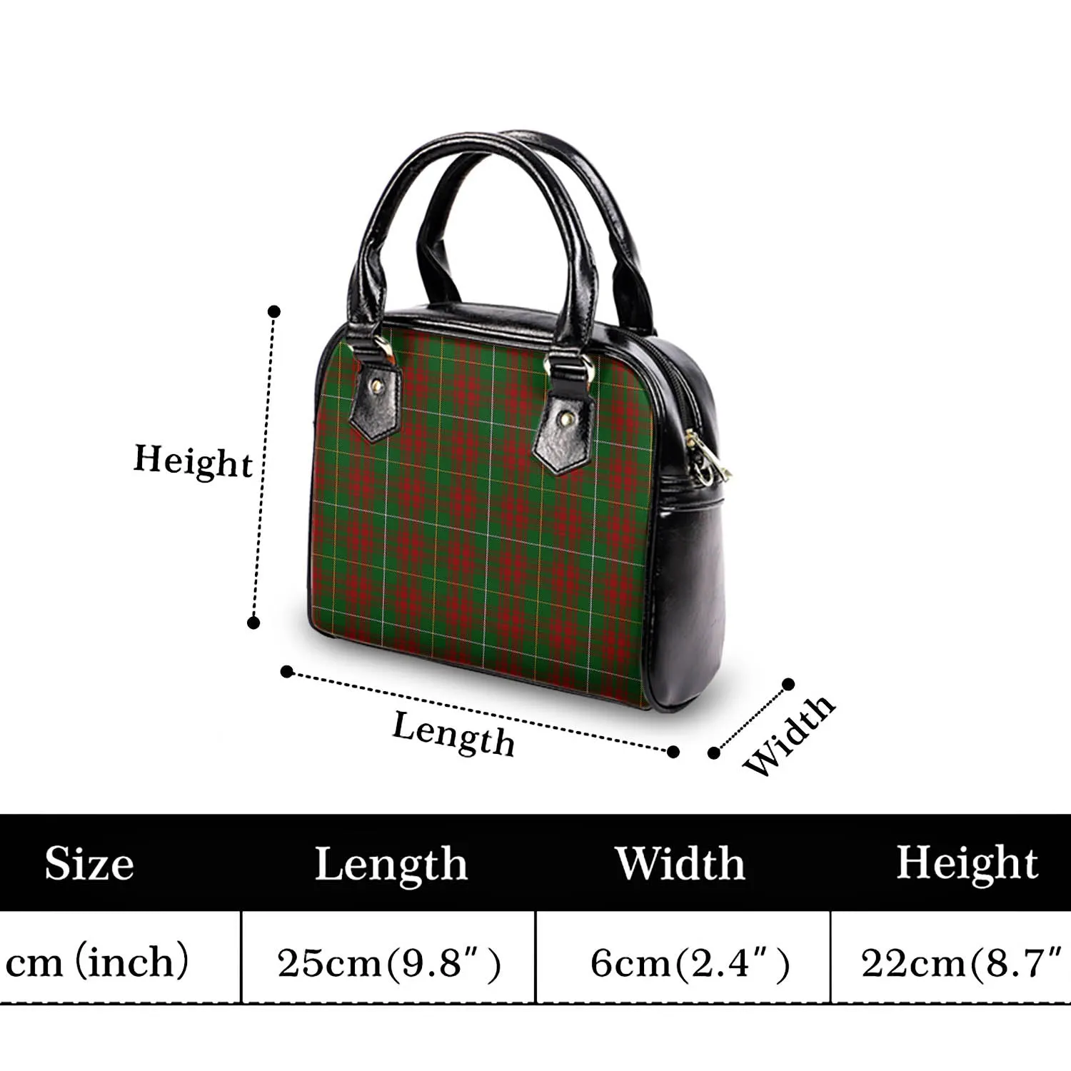 Bruce Hunting Tartan Shoulder Handbags