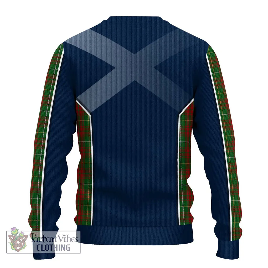 Bruce Hunting Tartan Ugly Sweater with Family Crest and Lion Rampant Vibes Sport Style