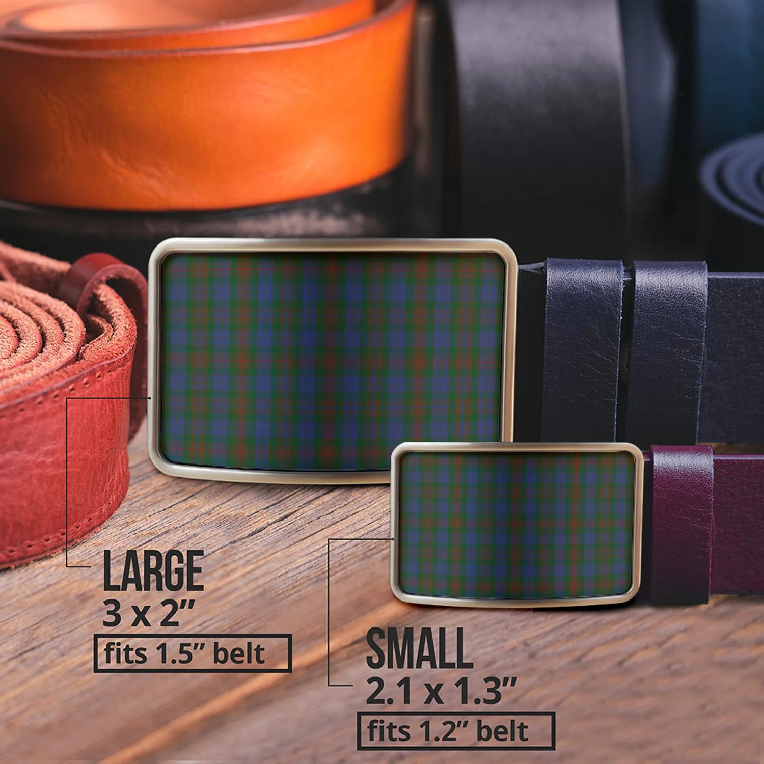 Buchanan Hunting Tartan Belt Buckles