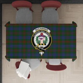 Buchanan Hunting Tartan Tablecloth with Family Crest