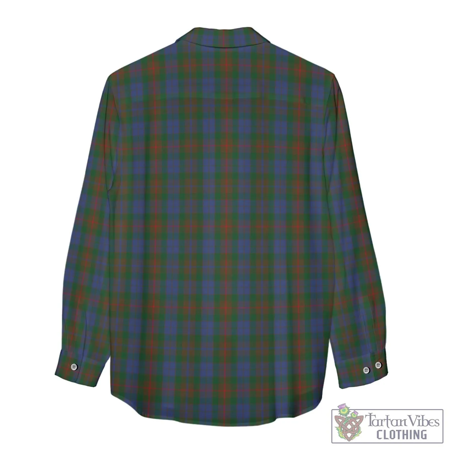 Buchanan Hunting Tartan Women's Casual Shirt with Family Crest