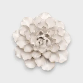 Ceramic Flower Wall Art White Flower