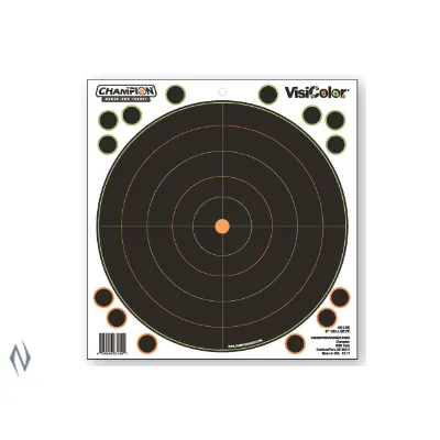 Champion Target Visicolour Bullseye 8 Inch 5 Pack