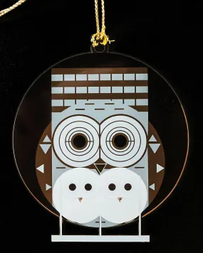 Charley Harper Brass Family Owlbum Ornament Adornment