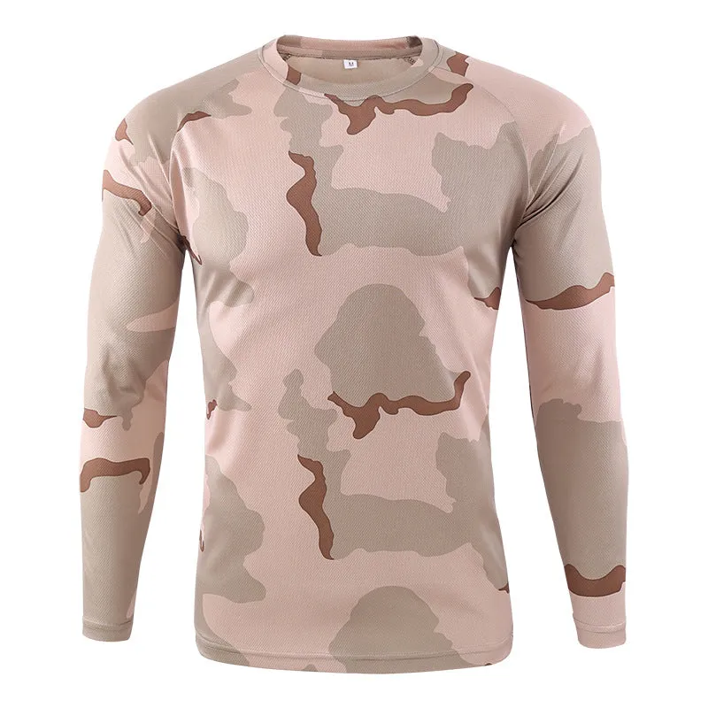 Custom UPF 50  Dryfit Polyester Camouflage Mens Hunting T-Shirt